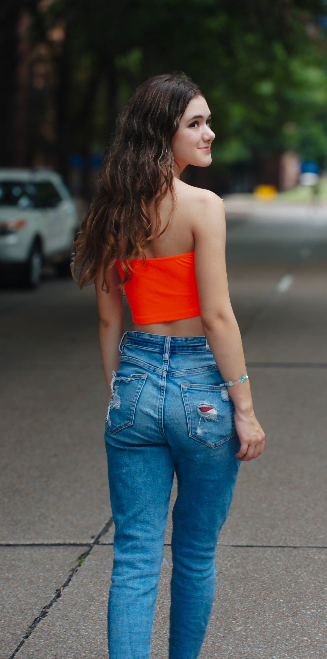 Orange Tube Top