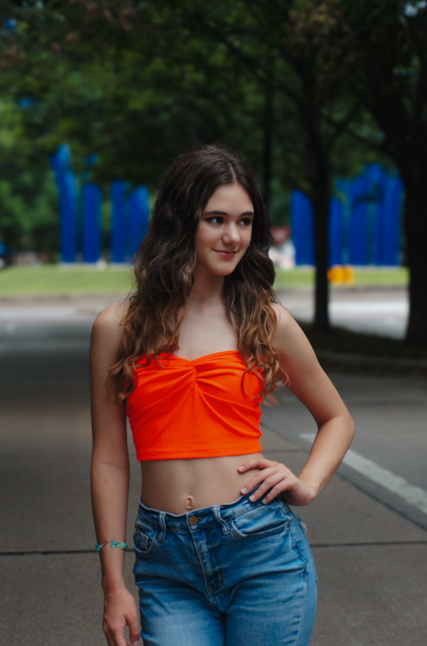 Orange Tube Top